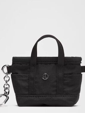 Lululemon Black Mini Tote Keychain